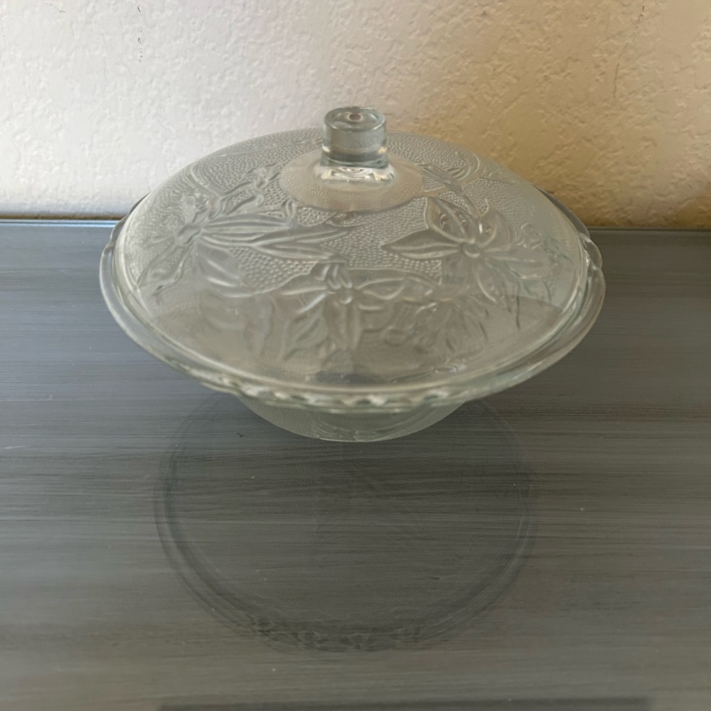 NWT glass candy bowl
